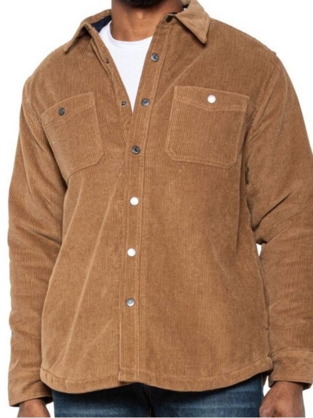 Telluride Clothing Company Corduroy Shacket with Sherpa Lining Sz XL